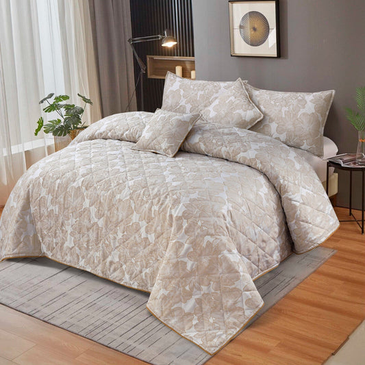 CRANEA Quilted Bedspread Set - 5 Pcs